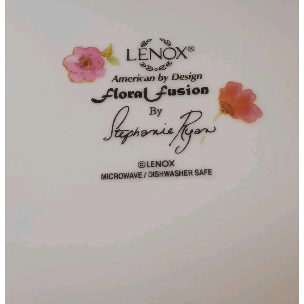 Lenox Floral Fusion by Stephanie Ryan Aqua Blue 7.5